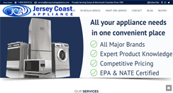 Desktop Screenshot of jerseycoastappliance.com