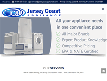 Tablet Screenshot of jerseycoastappliance.com